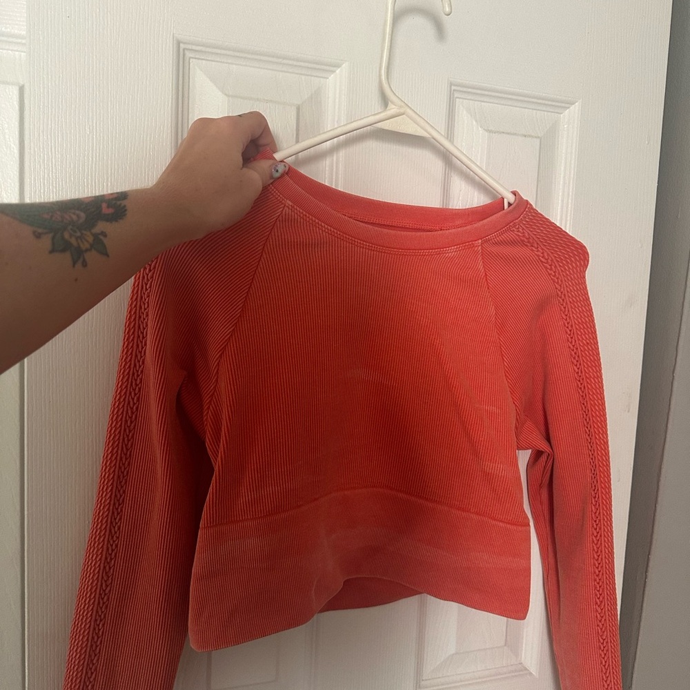 Aerie Vibrant Red Long Sleeve Top